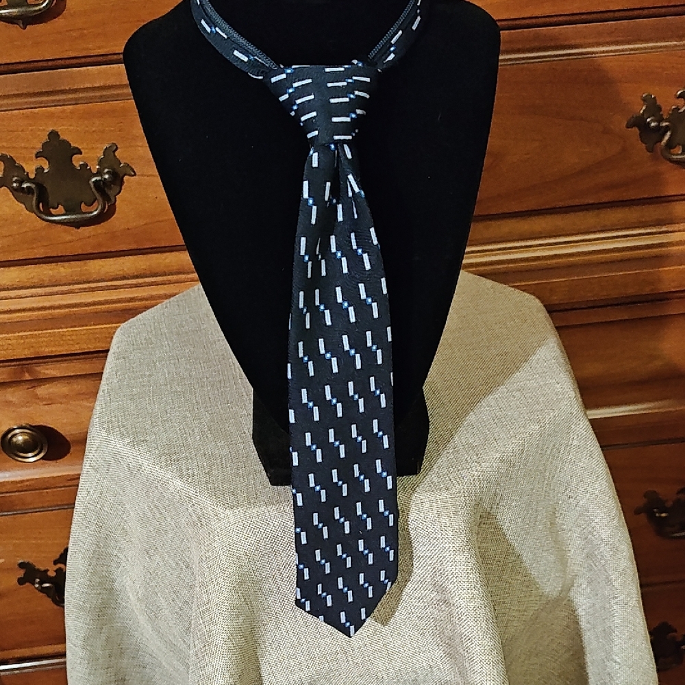 Strasburg Black and Blue Kids Tie